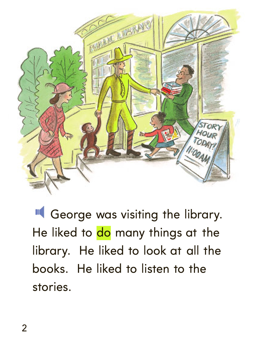 3 Curious George at the Library 封面